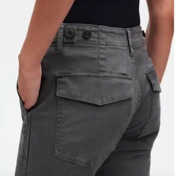 Madewell Slim Straight Utility Pant Dark Pavement Gray Size 24 - Picture 3 of 7